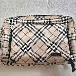 Burberry Beige and Black Checkered Men's Bag